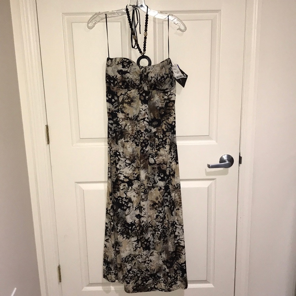 Black strapless dress